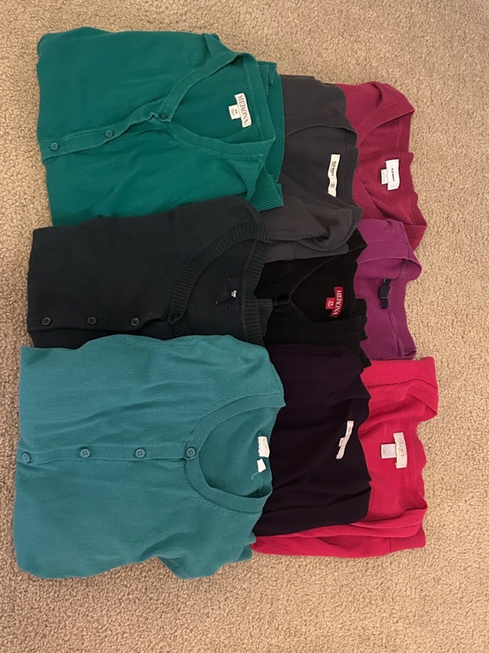 Women’s XS/S Cardigan Bundle – 9 Piece Gap Old Navy LOFT Merona Sweaters